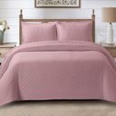 Ver imagem 2 de Kit Cobre Leito Colcha Casa Scarpa Anabela Queen Dupla Face Texturizado Percal 300 Fios 3 Peças -
