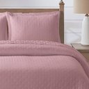 Ver imagem 3 de Kit Cobre Leito Colcha Casa Scarpa Anabela Queen Dupla Face Texturizado Percal 300 Fios 3 Peças -