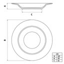 Ver imagem 5 de Prato Fundo Porcelana 21cm Tramontina Floralis Avulso Mesa Posta Sopas Caldos