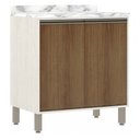 Ver imagem 1 de Balcão Linea 80cm 2 Portas Mdp Luciane