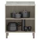 Ver imagem 3 de Balcão Linea 80cm 2 Portas Mdp Luciane