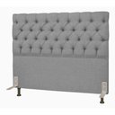 Ver imagem 1 de Cabeceira Para Cama Box De Casal 1,4 M Lisboa:Suede Cinza Claro