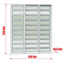 Ver imagem 4 de Porta Correr c/Trav.3F.Móv.1/3 210x120 Elite c/Fecho Autom V.Lis.Branco Brimak