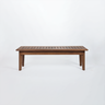 Banco Garden 2 Lugares 98x40cm -madeira Maciça - Acabamento Jatobá - 1
