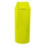 Lixeira Plástica Tampa Vai-vem 50 Litros Amarelo - 1