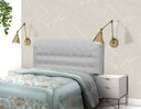 Ver imagem 3 de Cabeceira Dama New Plus Queen 1600mm Pvc Branco - Simbal