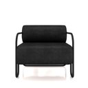 Ver mais imagens de Kit 2 Poltronas Decorativas Sala de Estar Polatsk Base Industrial de Ferro Pu Preto G33 - Gran Belo