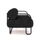 Ver imagem 7 de Kit 2 Poltronas Decorativas Sala de Estar Polatsk Base Industrial de Ferro Pu Preto G33 - Gran Belo