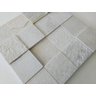 Kit 7 placas de Mosaico Pedra São Tomé Branca 30x30 (0,63m2) - 2