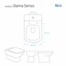 Assento Sanitário Dama Senso Branco Para Louça Roca - 5
