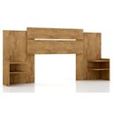 Ver imagem 1 de Cabeceira Cama Box Madeirado Solteiro/Casal/Queen Mila Extensível Avelã - Panan