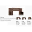 Ver imagem 2 de Cabeceira Cama Box Madeirado Solteiro/Casal/Queen Mila Extensível Avelã - Panan