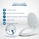 Ver imagem 3 de Assento Sanitário Century Branco para vaso Deca
