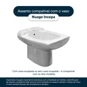 Ver imagem 6 de Assento Sanitário Nuage Ambar (Cinza Escuro) Para Louça Incepa Laufen
