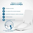 Ver imagem 3 de Assento Sanitário Nuage Ambar (Cinza Escuro) Para Louça Incepa Laufen