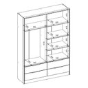 Ver imagem 5 de Guarda-Roupa Casal 4 Portas 4 Gavetas com Espelho Domo Branco