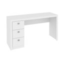 Ver imagem 5 de Mesa para Escritório ou Escrivaninha 1,36m com 3 Gavetas Várias Cores Me4102 Tecno Mobili - Branco