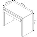Ver imagem 2 de Mesa para Escritório 1 Gaveta Me4107 Tecno Mobili