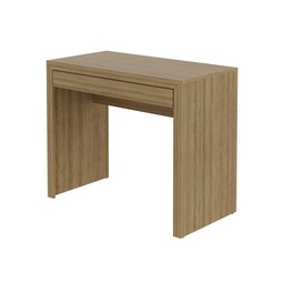 Escrivaninha Mesa para Notebook 90cm 1 Gaveta Me4107 Tecno Mobili - Amendoa - 4