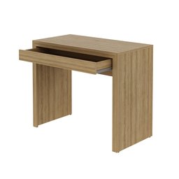 Escrivaninha Mesa para Notebook 90cm 1 Gaveta Me4107 Tecno Mobili - Amendoa - 5