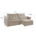 Ver imagem 2 de Sofá Retrátil e Reclinável Exclusive 230cm Braço 25cm Meu Sofá Online