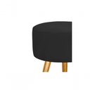 Ver imagem 2 de Kit 2 Puff Decorativo Suede Preto Black Para Sala, Quarto E Bancada