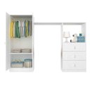 Ver imagem 2 de Guarda-Roupa Infantil 2 Portas com Cômoda 3 Gavetas Completa Móveis