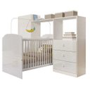 Ver imagem 3 de Guarda-Roupa Infantil 2 Portas com Cômoda 3 Gavetas Completa Móveis