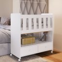 Ver imagem 1 de Mini Berço 2 Gavetas com Colchão Moisés Completa Móveis