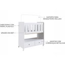 Ver imagem 6 de Mini Berço 2 Gavetas com Colchão Moisés Completa Móveis