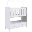 Ver imagem 2 de Mini Berço 2 Gavetas com Colchão Moisés Completa Móveis