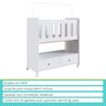 Mini Berço Moisés Normatizado 90cm Branco Linha By By510 Completa Móveis - 2