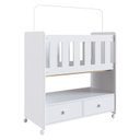 Ver imagem 3 de Mini Berço Moisés Normatizado 90cm Branco Linha By By510 Completa Móveis