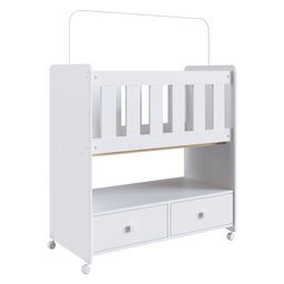 Mini Berço Moisés Normatizado 90cm Branco Linha By By510 Completa Móveis - 3