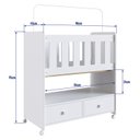 Ver imagem 4 de Mini Berço Moisés Normatizado 90cm Branco Linha By By510 Completa Móveis