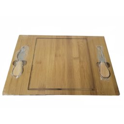 Tábua De Queijo Travessa De Bambu Petisco Retangular 36 x 24 cm - 3