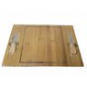 Tábua De Queijo Travessa De Bambu Petisco Retangular 36 x 24 cm - 3
