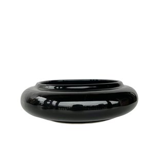 Vaso Ikebana Preto Médio de Cerâmica Moderno Decorativo