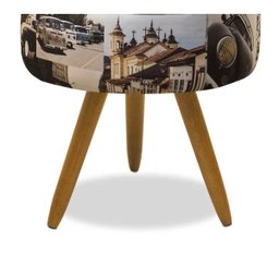 Kit 2 Puff Banqueta Florenza Suede Fusca Kombi Deluss - 4