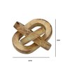 Escultura no Decorativo em Madeira na Cor Marrom 8x12cm - 3