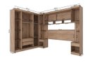 Ver imagem 4 de Modulado Modena 01 - 10 Portas 3 Metros de Largura:Amendola/Branco