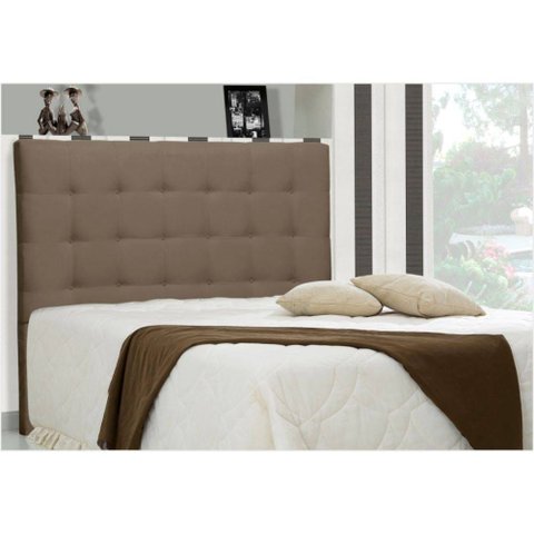 Cabeceira Casal Queen Sonhare 160 Cm Suede Liso Marrom - D'monegatto