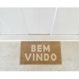 Tapete Bem Vindo Ancona 50x80cm Caramelo - 1