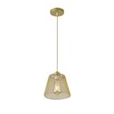 Ver imagem 5 de Pendente Aramado P/ Balcão Área Gourmet Aparador Quarto MBLED / Nordecor Teol Dourado 4 Pendentes