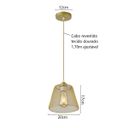 Ver imagem 6 de Pendente Aramado P/ Balcão Área Gourmet Aparador Quarto MBLED / Nordecor Teol Dourado 4 Pendentes