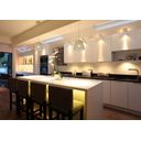 Ver imagem 3 de Pendente Aramado P/ Balcão Área Gourmet Aparador Quarto MBLED / Nordecor Teol Dourado 4 Pendentes