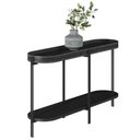 Ver imagem 2 de Aparador Para Sala Industrial Com Prateleira Ville L06 Preto - Mpozenato