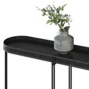 Ver imagem 6 de Aparador Para Sala Industrial Com Prateleira Ville L06 Preto - Mpozenato