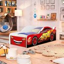 Ver imagem 7 de Cama Carro Juvenil Mdf 158x73 Cm 4040 Vermelho Decmade
