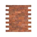 Ver imagem 1 de Revestimento Cerâmica Natural - Tijolinho Sierre Rustici 7x22cm Marrom/Terracota